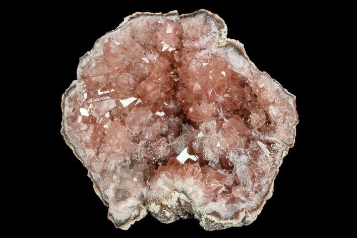 Pink Amethyst Geode Section - Argentina #124165